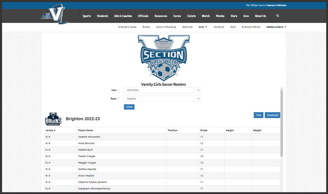 Rosters