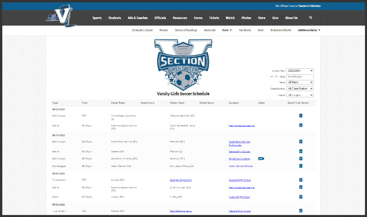 Schedule